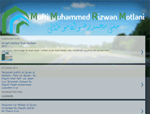 Tablet Screenshot of muftirizwan.com